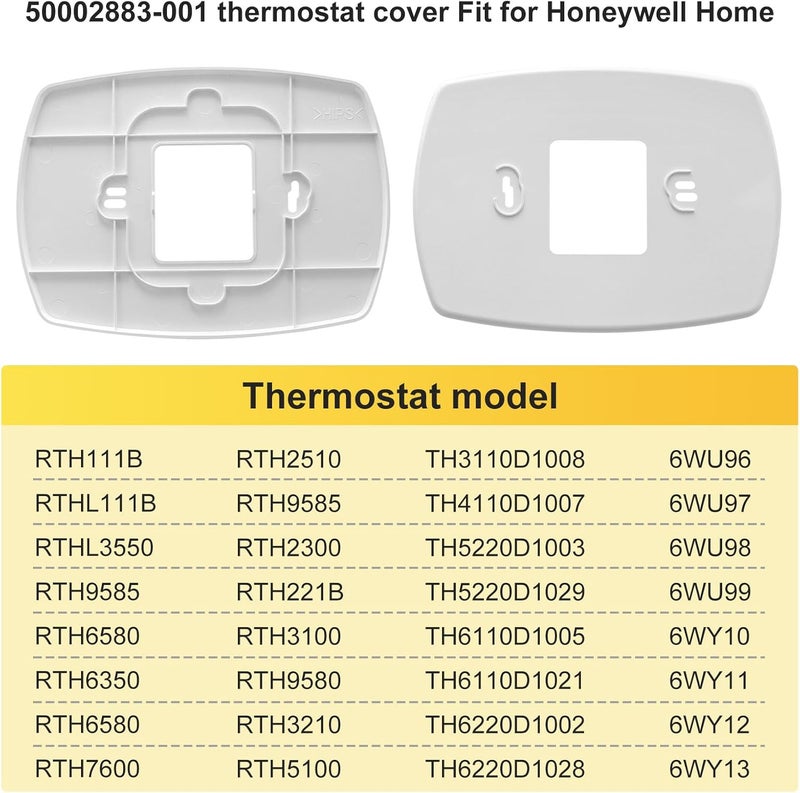 GEAIN Upgraded Thermostat Wall Plate Coverplate 50002883-001 for Honeywell Home Thermostat Coverplate, Fits Honeywell RTH6580WF1001 PRO 3000/4000 FocusPRO 5000/6000 (1 Pack) - Image 5